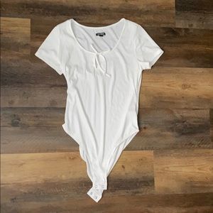 white target body suit